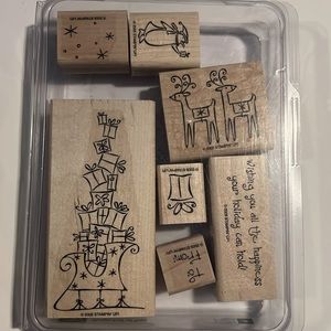 Stampin’ Up Sleigh Full of Toys Wood Stamp Set